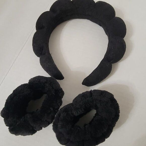 5 Piece Spa Headband & Wristband Set for Washing Face with Scalp Massager - Picture 5 of 5